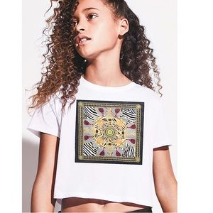 Zara Graphic Cropped Tee